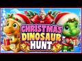 Christmas Dinosaur Hunt Game | Brain Break For Kids | Freeze Dance Challenge | Kids Fun Activity