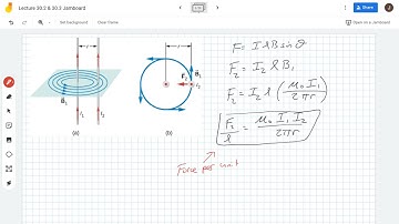Electricity and Magnetism: Chapter 30.2 Force on two parallel wires