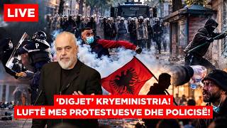🔴LIVE/ ‘DIGJET’ Kryeministria! LUFTË mes Protestuesve dhe POLICISË!