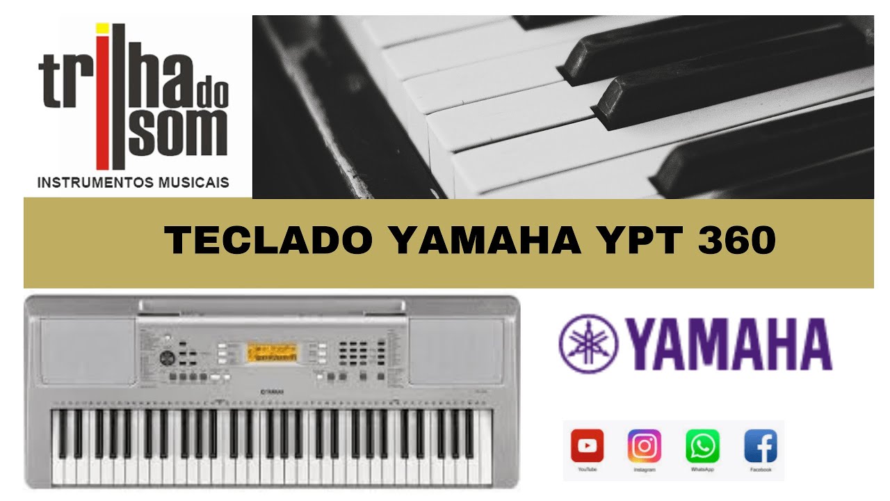 YPT-360 - Descrição - Teclados Portáteis - Teclados - Instrumentos Musicais  - Produtos - Yamaha - Brasil