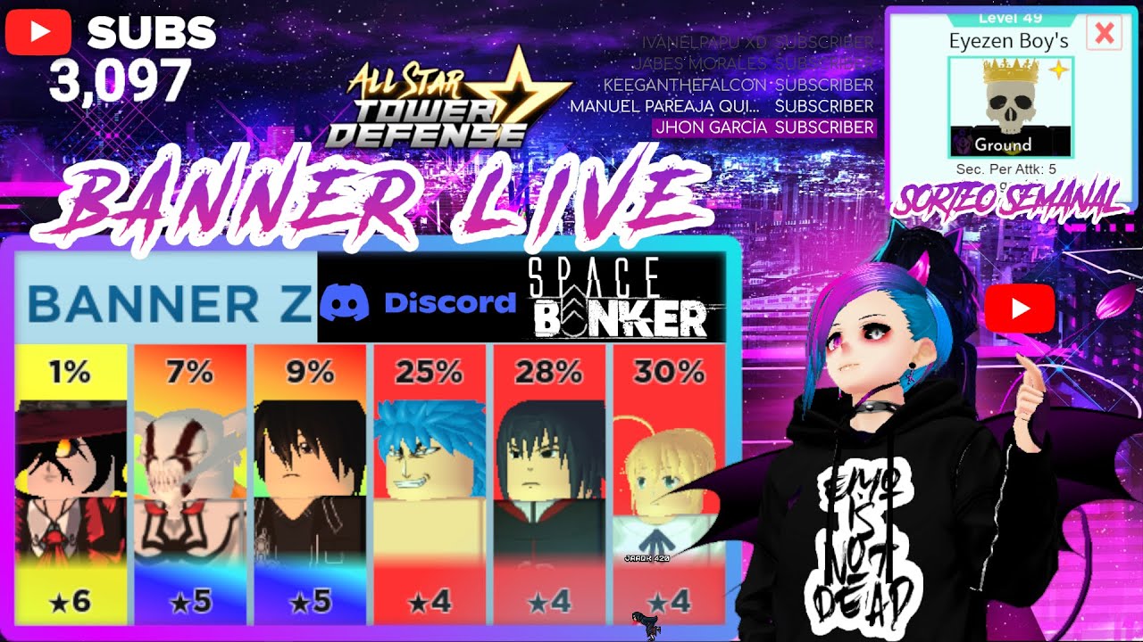 🔴[LIVE] ALL STAR TOWER DEFENSE BANNER 