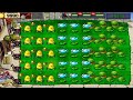 Plants vs Zombies Gameplay - Kernelpult + Snow Pea + Melon vs All Zombies Full HD
