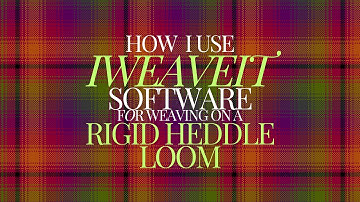 How I use IWEAVEIT software for weaving on a Rigid Heddle Loom