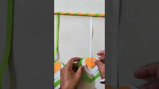 How to make Simple independence day paper craft #shorts  #independencedaycraft screenshot 5