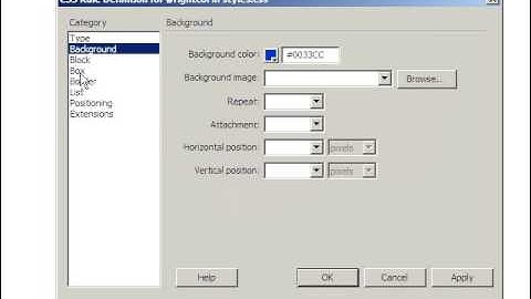 Creating a two-column layout using CSS in Dreamweaver CS3