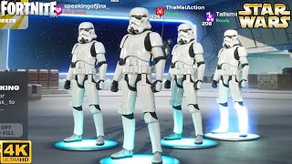 Imperial Stormtrooper Squads Match  Fortnite (4K 60FPS) #1 Victory Royale