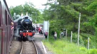 "Jacobite Steam Trains" passing at Glenfinnan 26th June 2013