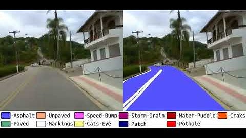 Road surface detection and differentiation considering surface damages on RTK dataset