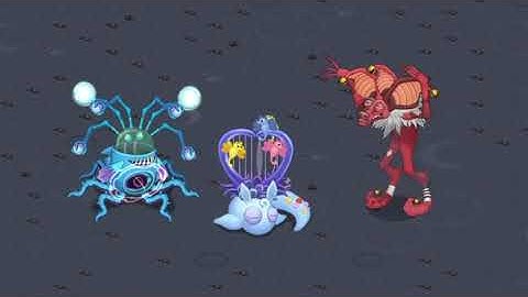 Cherubble, Anglow, and Hyehehe trio (Mythical Island)