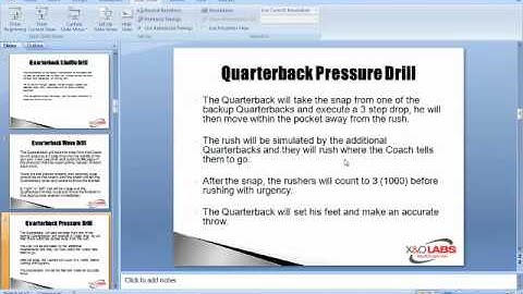 QB Pressure Drill