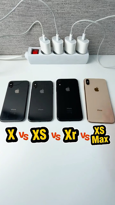 iPhone X vs XS vs XR vs Xs Max Power On Boot Speed Test Best Comparison 2025