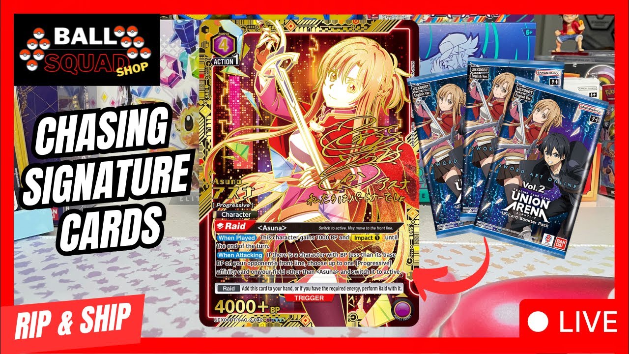 🔴 CHASING ASUNA SWORD ART ONLINE RIP TILL YOU HIT ASCENDED HEROES ONE PIECE OP-14 151 SURGING
