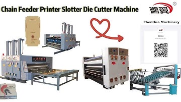 ZHENHUA YSF C Chain Feeder 4 Color Printing Die Cutting Machine
