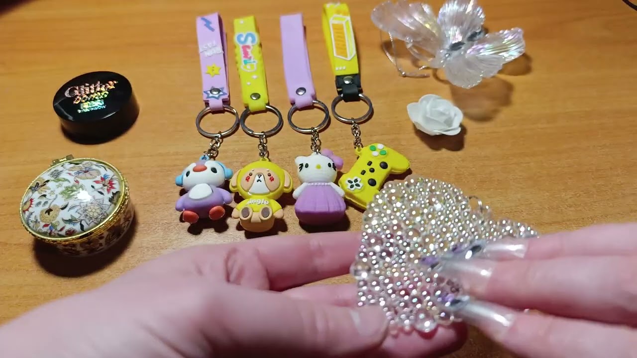 ASMR,для засыпания,брелки,предметы