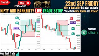 ?Live Nifty intraday trading | Bank nifty live trading | Live options trading | 22nd SEP 2023 dhan