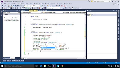 C# Tutorial - How to use a Combobox in C#.NET | FoxLearn