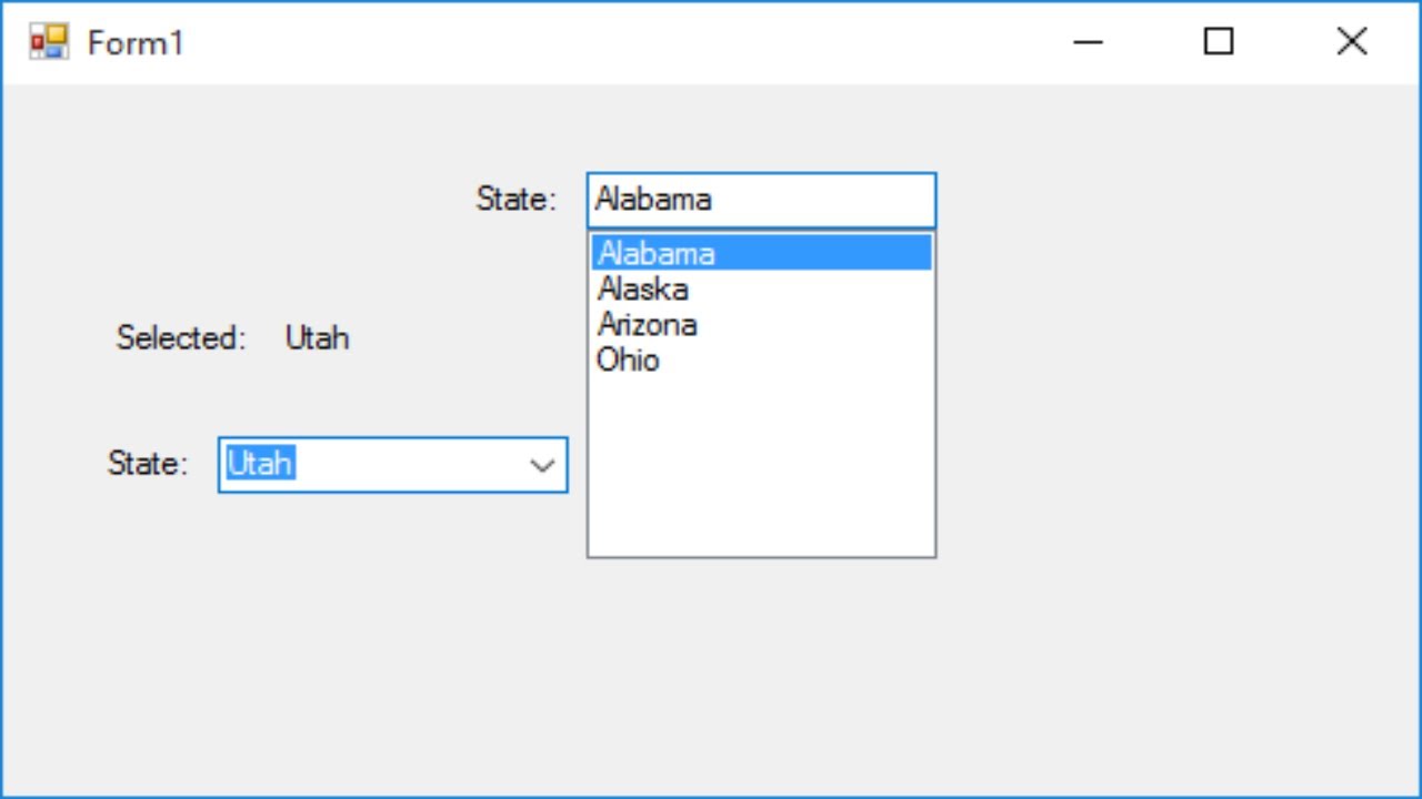 combobox คือ  Update  C# Tutorial - How to use a Combobox in C#.NET | FoxLearn