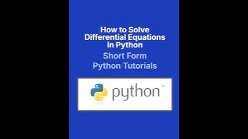 How to Solve Differential Equations in Python with SymPy | Beginner-Friendly Tutorial