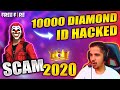 SCAM 2020 || ACCOUNT DO DIAMONDS LO 😱