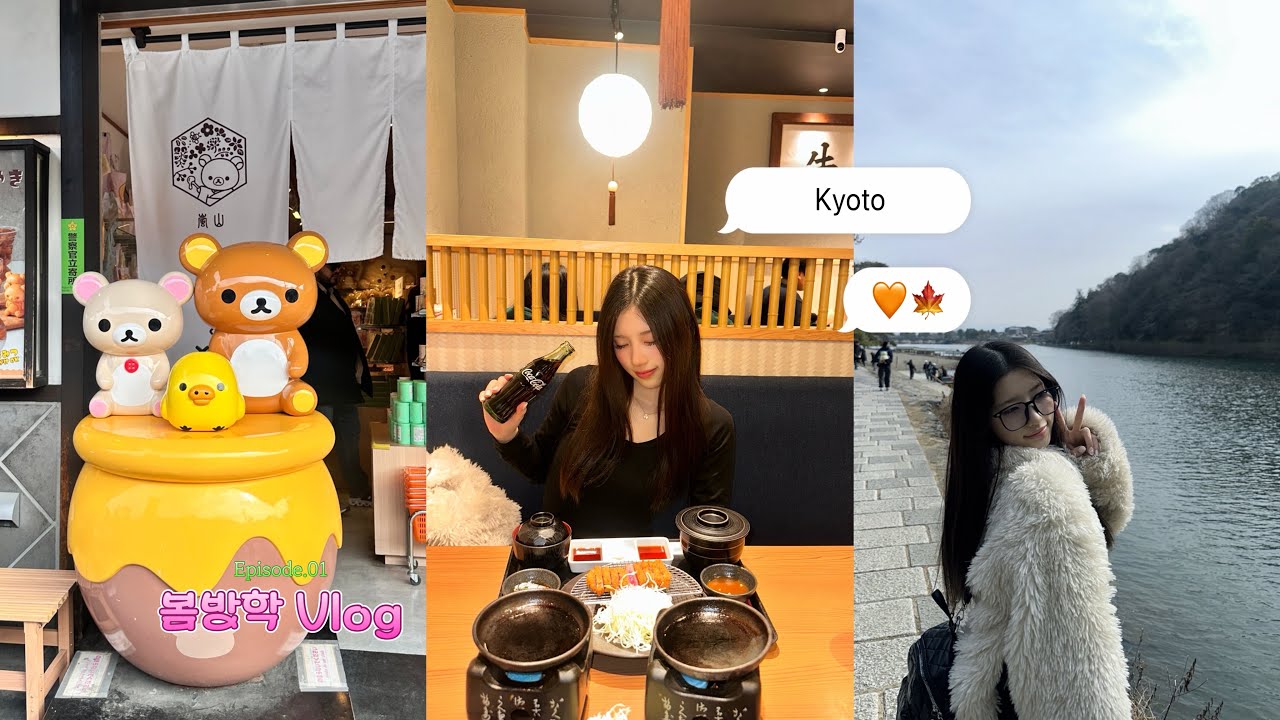 VLOG │ 1泊2日 京都vlog 👘🍁                              嵐山/清水寺/渡月橋/二寧坂/祇園白川