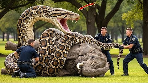 🐘 “Heroes Battle GIANT Python to Save a Mother Elephant!” 😱🔥