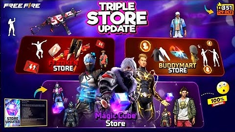 OB51 Triple Store Update Free Fire 🤯 29 Oct Triple Store Update | Magic Cube Store Update Free Fire
