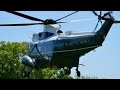Marine one lifts off for a quick trip to scranton