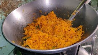 grated carrot fry in Telugu - grated carrot curry - carrot kura in Telugu - carrot curry in Telugu