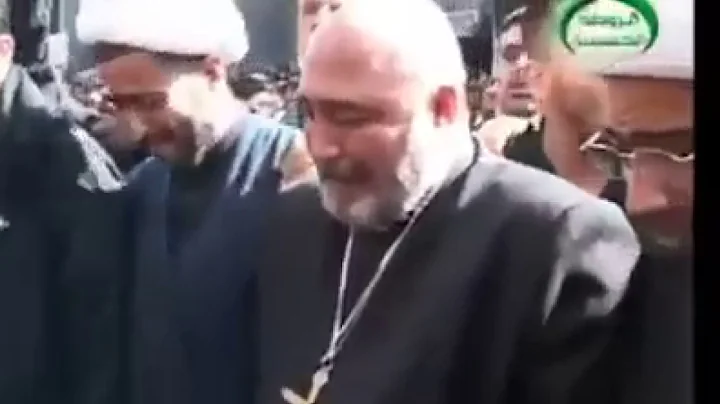 A christian priest at Imam Hussain a.s shrine,karbala
