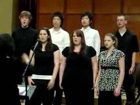 Rainier Christian High School Choir performing at the Spring