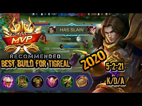 Mobile Legends Recommended Build Is The Best For Tigreal Gameplay Youtube