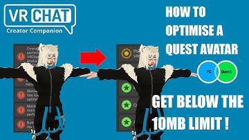 How to optimize your VRChat Quest Avatar and fit below the 10Mb limit in 2024 optimization tutorial