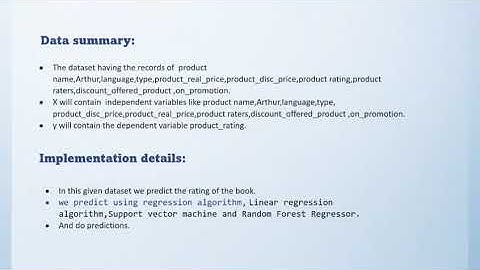 Book Rating Prediction using Machine Learning Algorithm
