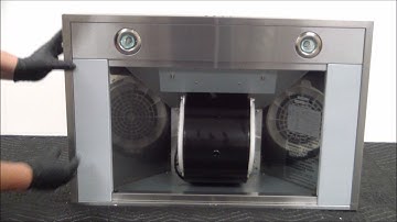 Windster Range Hood - WS-50E - How to gain access to control panel