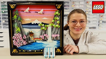 LEGO Japanese Cherry Blossom Landscape Art Review