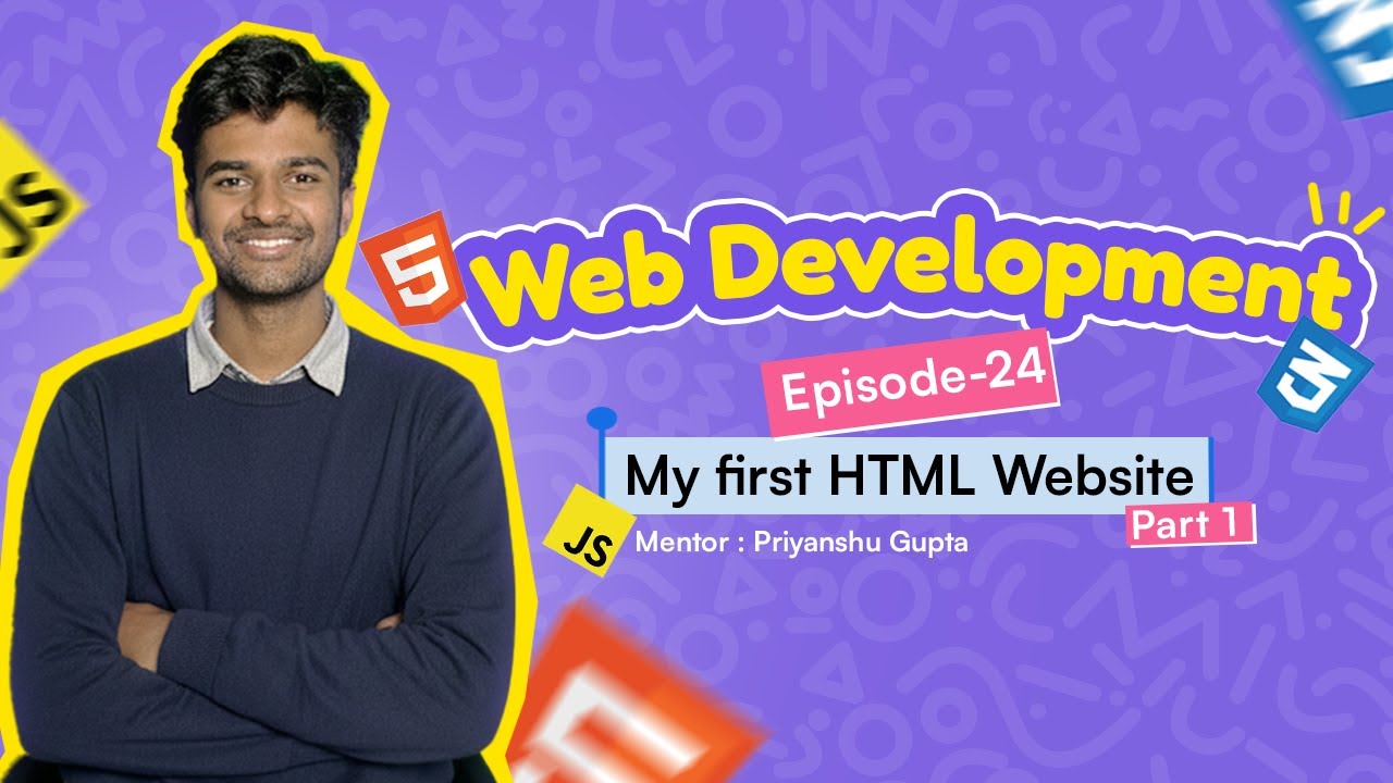 Episode 24 (Part-01) HTML Project: My First Website | Easy Step-by-Step Tutorial for Kids