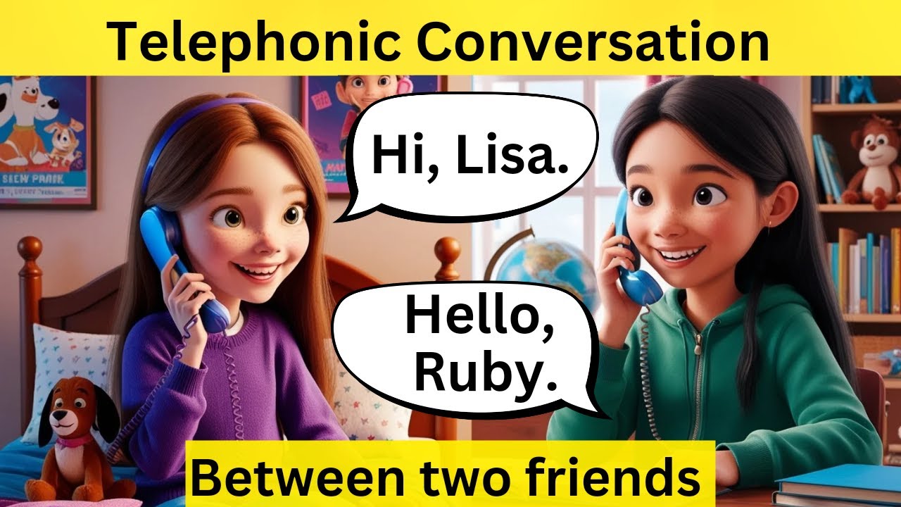 Telephonic Conversation Between Two Friends | Improve Your English Speaking Skills 