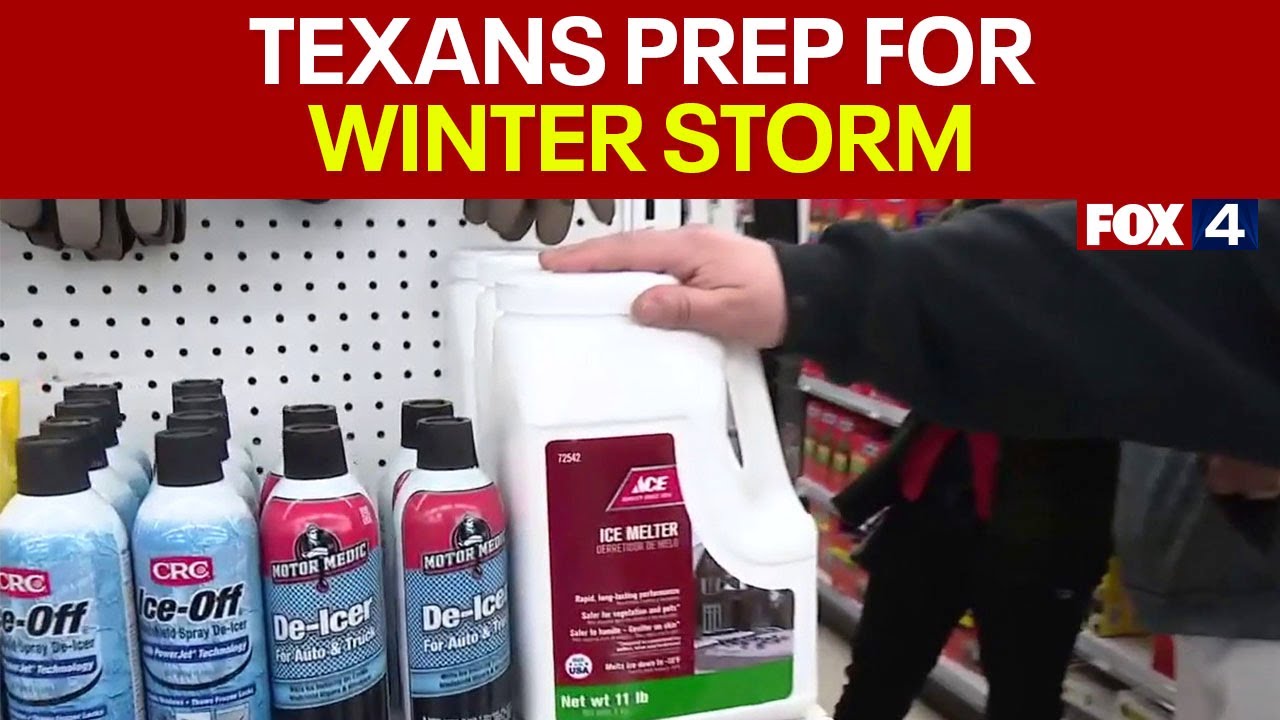 North Texans begin preparations for upcoming winter storm