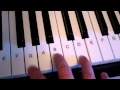 G major chord piano keyboard demo