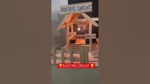 💡 इलेक्ट्रिक सर्किट हाउस प्रोजेक्ट🏆 #schoolproject #arduino #shortvideo #project#art #science
