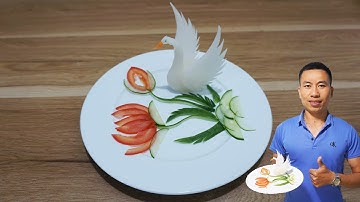 Cách Cắt Tỉa Con Thiên Nga Từ Củ Cải Trắng Trang Trí Bàn Ăn Rất Đẹp | Tỉa Trái Cây Nghệ Thuật