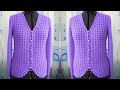 Super Easy Crochet Women Sweater Coat Top Blouse Sweater Pattern free