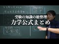 1つの動画で力学を総復習