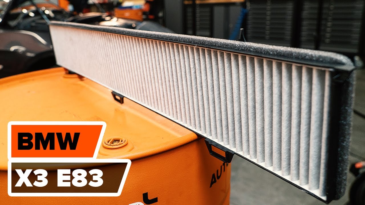 Hvordan bytte Kupèfilter på BMW X3 E83 BRUKSANVISNING - YouTube