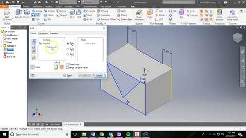 5.5b-Loft Tool in Inventor
