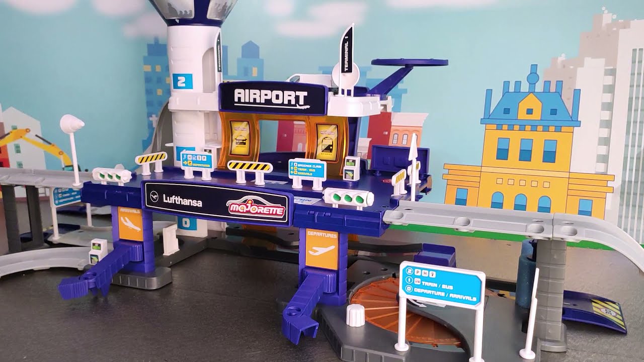 Airport toys - Airport, Runway, Airplanes, Helicopter, Cars