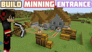 BUILD BEAUTIFUL ENTRANCE FOR YOUR MINE IN MINECRAFT