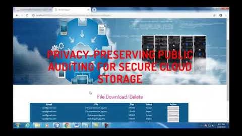 Privacy Preserving Public Auditing for Secure Cloud Storage Projects