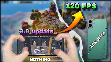 cmf phone 1 bgmi test 120 fps 😱 | new update 3.6 with fps metar