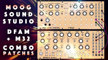 Moog Sound Studio: DFAM + Mother-32. 50 Combo Patches. + Samples. Demo